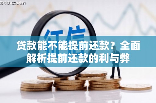 随州贷款能不能提前还款？全面解析提前还款的利与弊