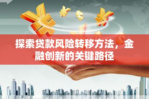 随州探索贷款风险转移方法，金融创新的关键路径