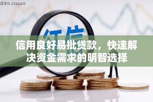 随州信用良好易批贷款，快速解决资金需求的明智选择