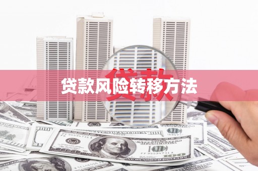 随州贷款风险转移方法
