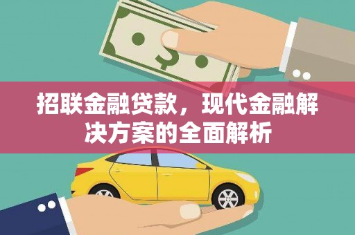 随州招联金融贷款，现代金融解决方案的全面解析