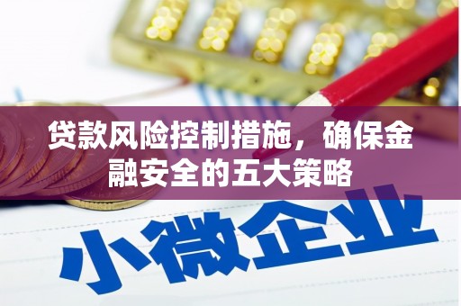 随州贷款风险控制措施，确保金融安全的五大策略