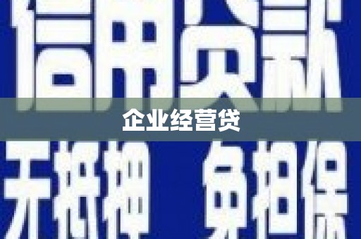随州企业经营贷