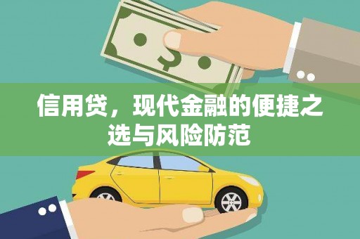随州信用贷，现代金融的便捷之选与风险防范
