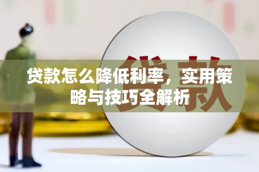 随州贷款怎么降低利率，实用策略与技巧全解析
