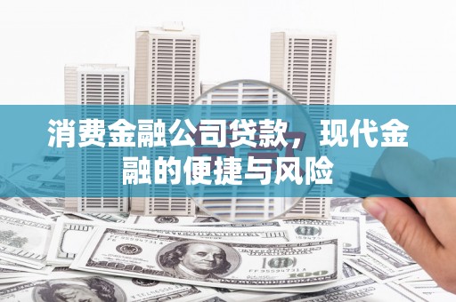 随州消费金融公司贷款，现代金融的便捷与风险