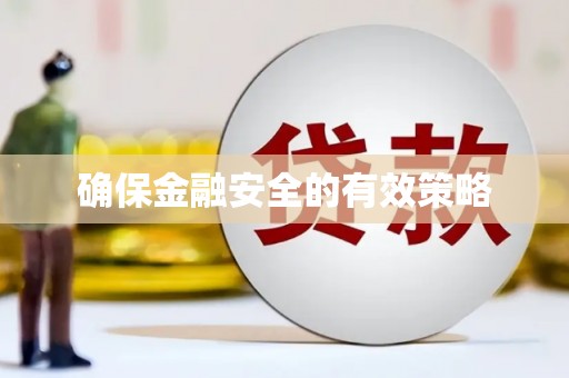 随州确保金融安全的有效策略