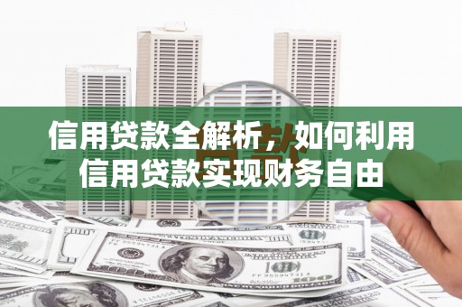 随州信用贷款全解析，如何利用信用贷款实现财务自由